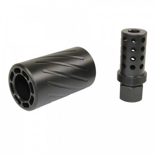 Spitfire AR 300 Blackout Muzzle Compensator Brake with QD Blast Shield