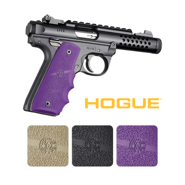 787-79086 Hogue Rubber Grip w/Finger Grooves Fits Ruger MKIV 22/45
