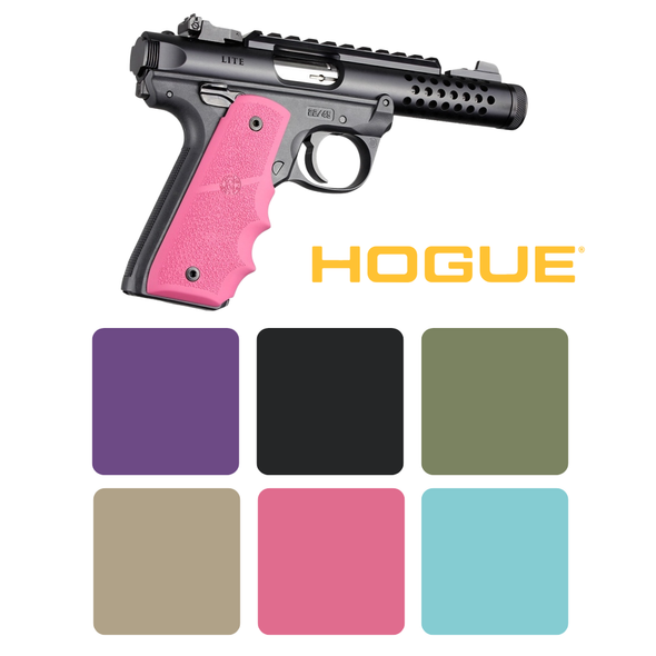 787-79086 Hogue Rubber Grip w/Finger Grooves Fits Ruger MKIV 22/45