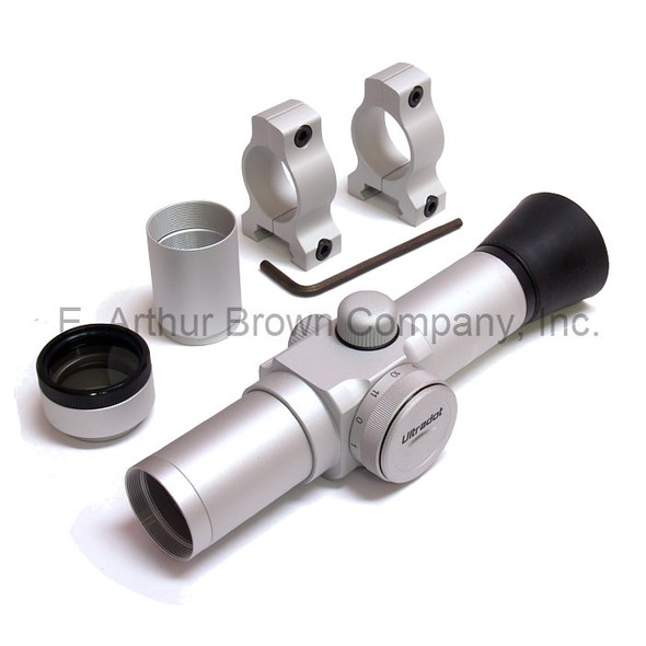 Ultra Dot Gen 1 Sight Kit 4 MOA Red Dot, 1 Inch Tube, Silver