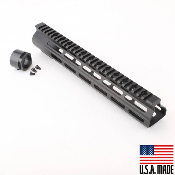 AR-15 12\" M-Lok Super Slim Light Free Float Handguard (MADE IN USA)