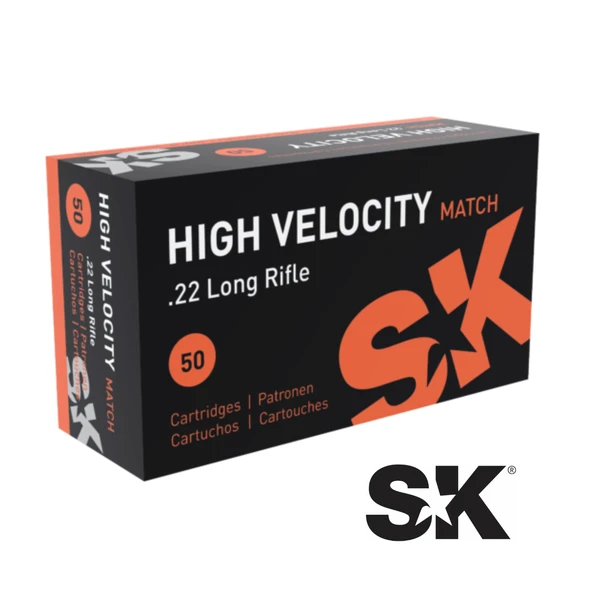 115-420137 SK High Velocity Match 40gr 22 LR Ammunition (50)