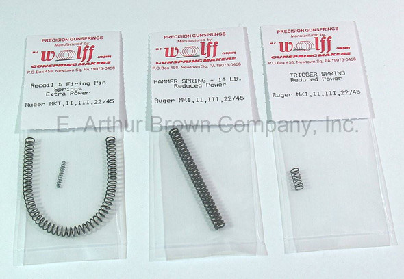 Ruger MK I, II, II, and 22/45 Performance Pak - Wolff Springs