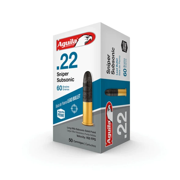 Aguila SSS Super Sniper 60gr Subsonic 22 Ammo
