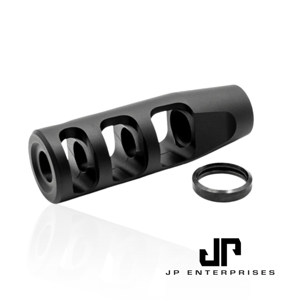 135-JCBB JP Competition Muzzle Brake Black Installed Competition Brake Installed