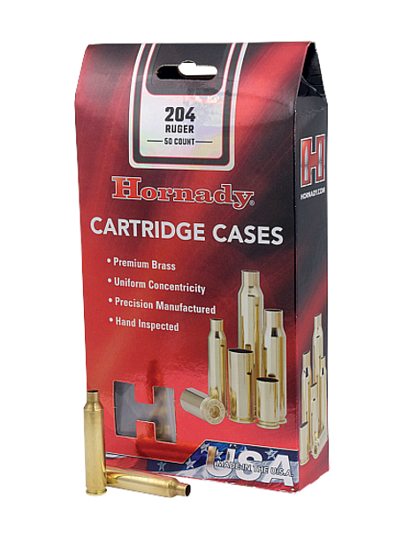 Hornady 204 Ruger Cartridge Cases (50)