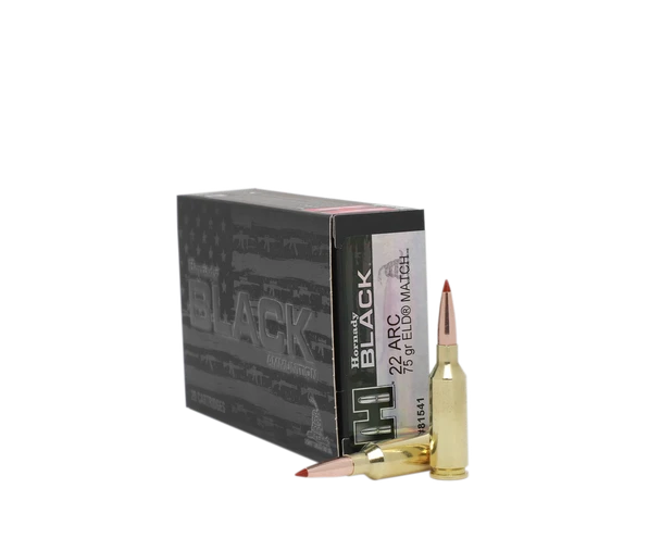 Hornady Black 22 ARC Ammo 75 gr ELD - 20 Rnds