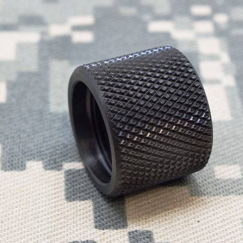 Knurled Stainless Thread Protector 5/8x24
