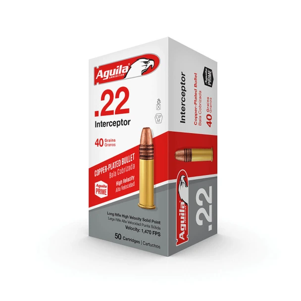 Aguila Interceptor 40 gr. 22 LR Ammo (50)  ORMD