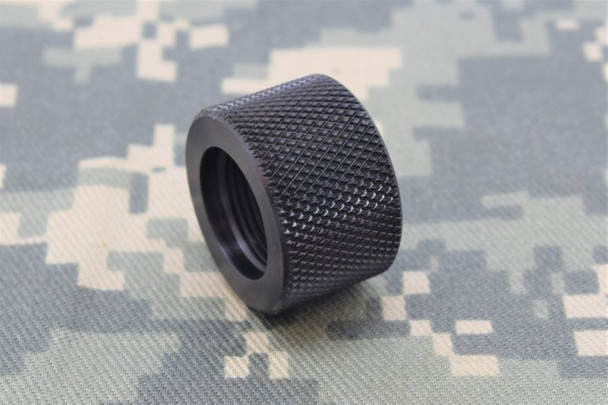 Bull Barrel Thread Protector 5/8 x 24 tpi 1.00″ dia, 5/8″ Long, Black