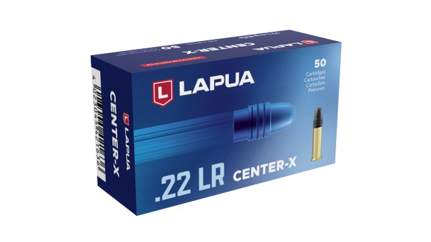 Lapua Center-X .22 LR Rimfire Ammuntion