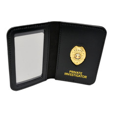 Private Investigator Mini Badge ID Wallet
