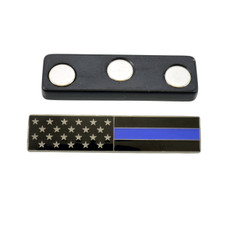 Magnetic Subdued American Flag Blue Line Citation Bar
