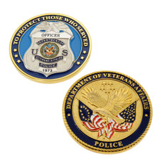 Veterans Affairs Police Officer Challenge Coin