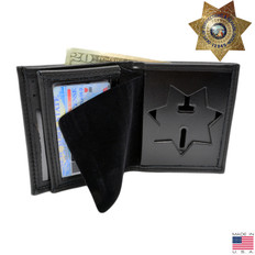 Corrections 7 Point Star Badge Wallet - CDCR California Corrections - Illinois Corrections