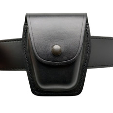 Perfect Fit Deluxe Handcuff Case Chrome Snap Belt Slide Standard Molded Pouch