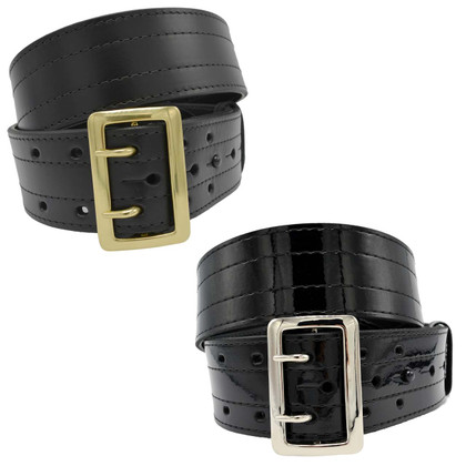 Perfect Fit Sam Browne Premium Leather Duty Belt w/ 4 Row Stitching