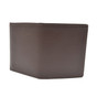 Brown leather wallet back