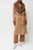 French Connection - Favan Felt Faux Fur Long Coat 