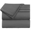 Wrinkle Free Sheet Set Charcoal Grey