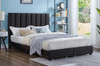 Avery Upholstered Platform Bed with Drawers