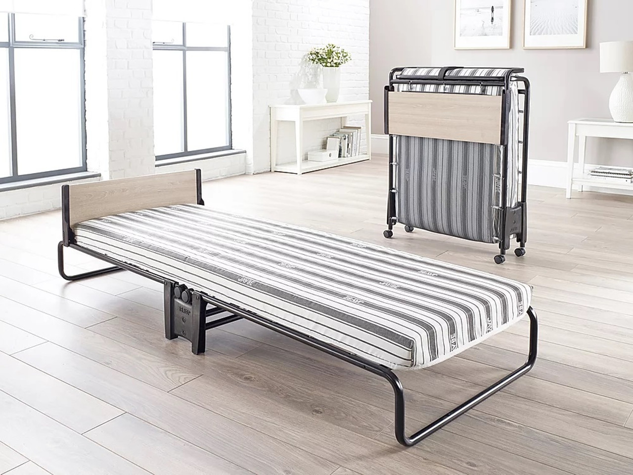 fold away cot with mattress