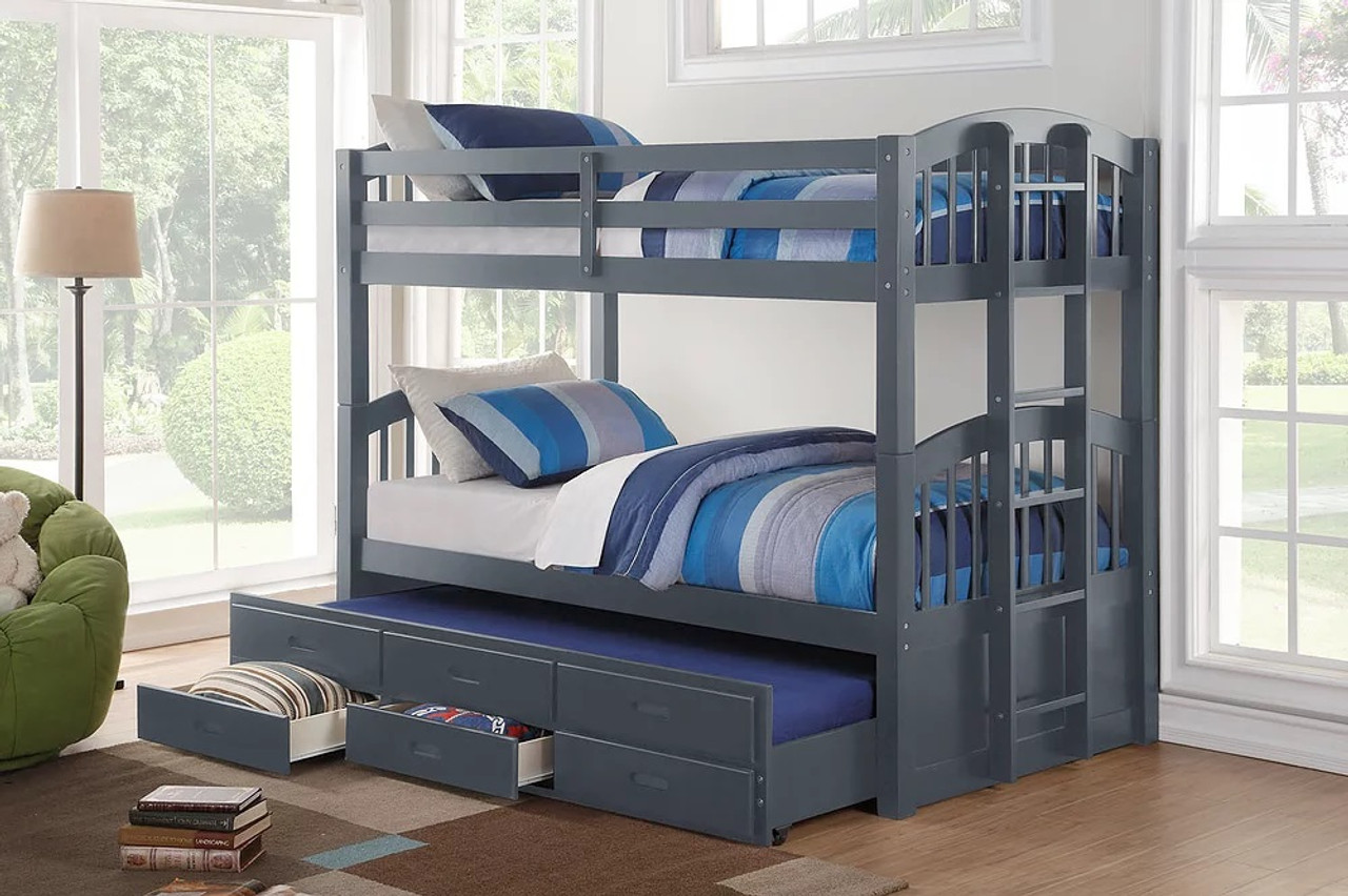 Daytona Wood Bunk Bed Storage Drawers | The Sleep Factory