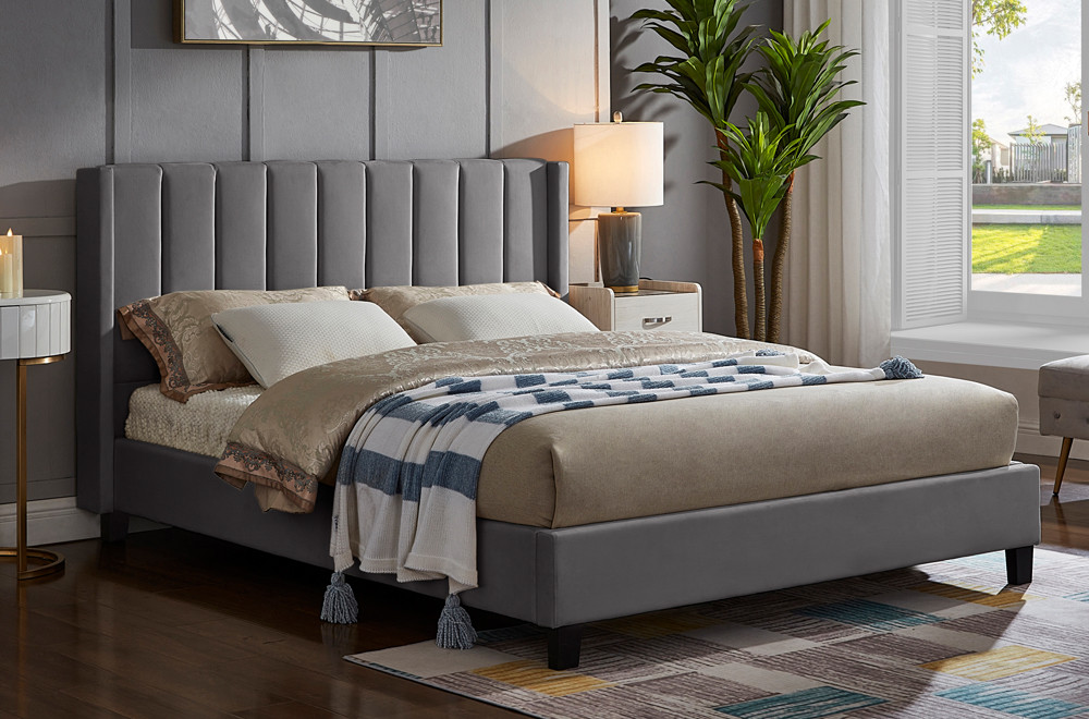The Sleep Factory Paulina Upholstered Platform Bed - Thumbnail 3