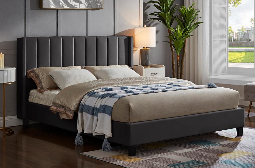 The Sleep Factory Paulina Upholstered Platform Bed - Thumbnail 2