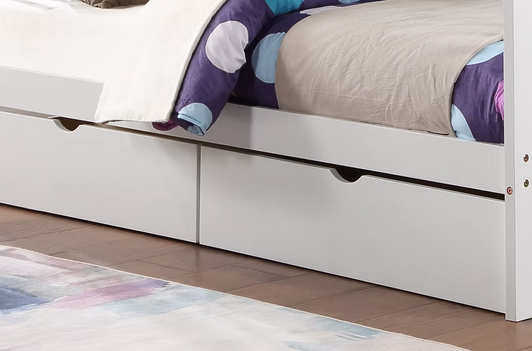 Austin Double/Double Wood Bunk Bed Drawer Brown