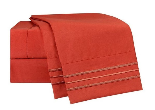 Wrinkle Free sheet set Red
