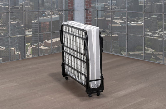 Folding Rollaway Cot with foam mattress