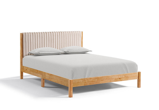 Algonquin Wood & Upholstered Panel Bed