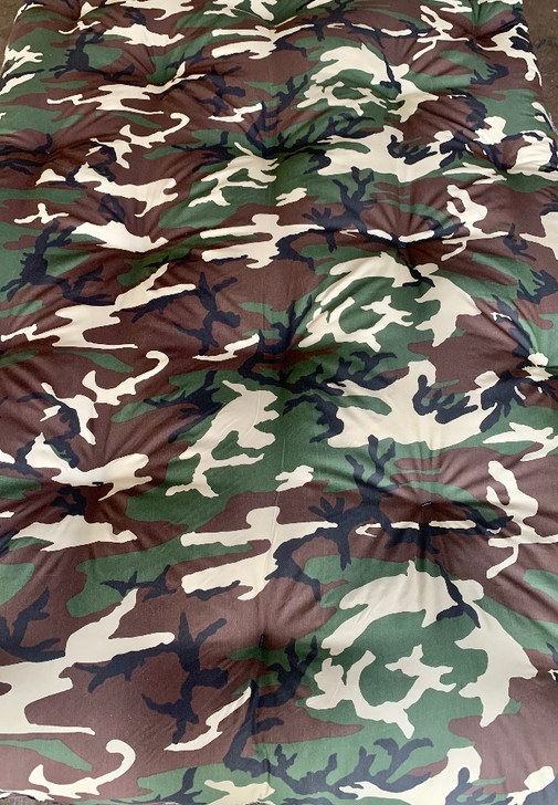 Futon Mattress Deluxe Camouflage Green and Brown