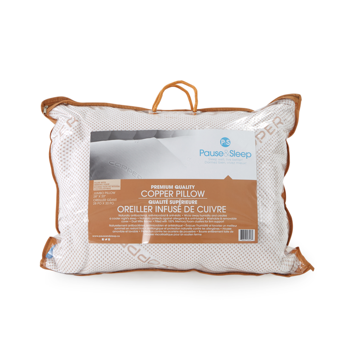 Copper Infused Memory Foam Pillow Online Sale by The Sleep Factory