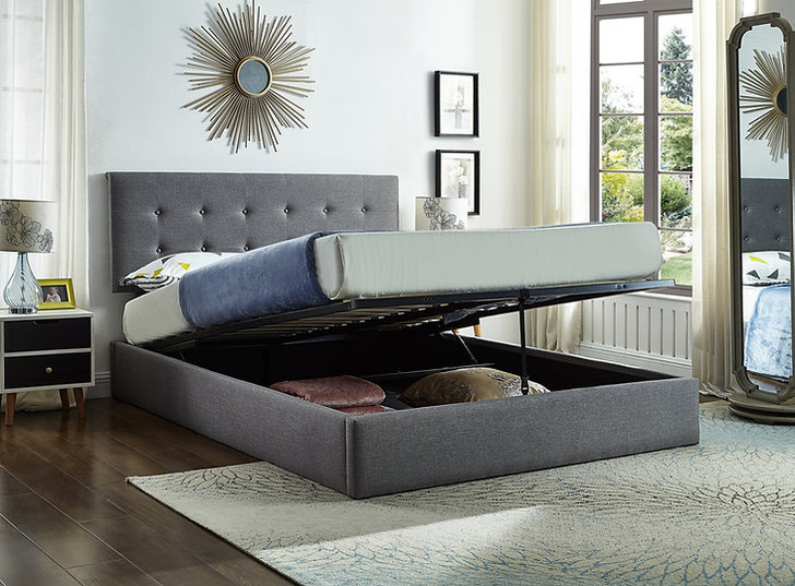 Metro Upholstered Storage Platform Bed