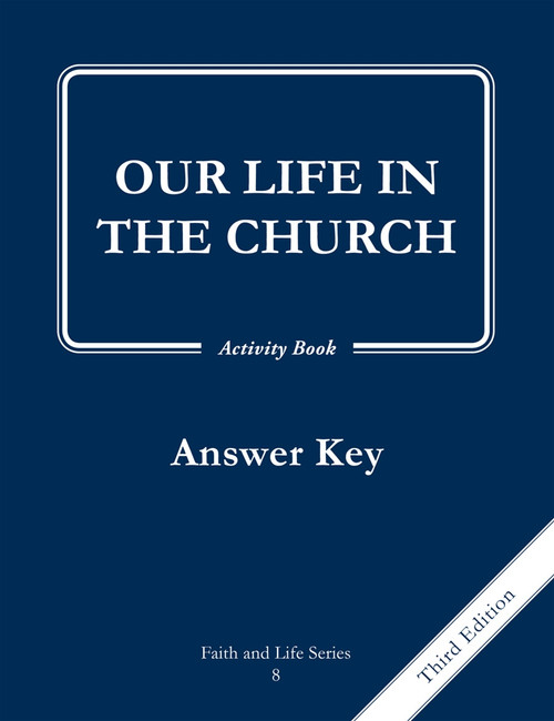 Faith and Life - Grade 8 Activity Book Answer Key (Digital)