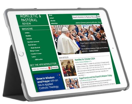 Support Homiletic and Pastoral Review