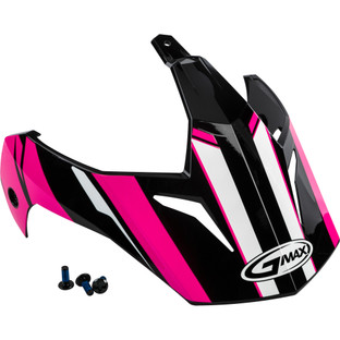 Visor Vertical Black/Pink W/Screws GM-11