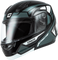 MD-04 SECTOR HELMET BLACK/SILVER 2X