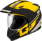 GM-11 DECIMA HELMET MATTE BLACK/YELLOW/GREY 2X