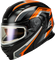 GMAX MD-01S TRANSISTOR SNOW HELMET W ELECTRIC SHLD ORANGE/BLK 2X