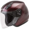 OF-17 Open-Face Helmet Wine Red 2X