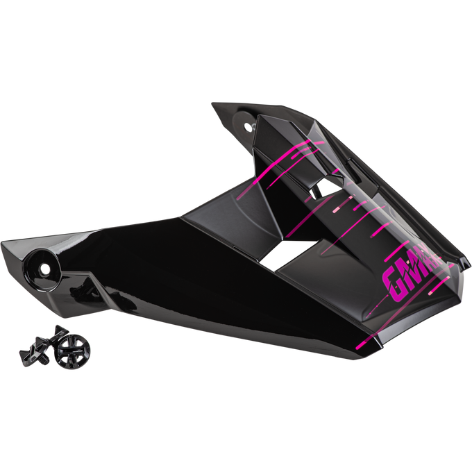 MX-46 Frequency Off-Road Visor Matte Black/Pink MD-3X