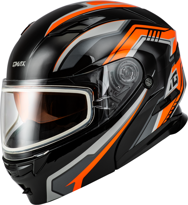 MD-01S TRANSISTOR SNOW HELMET ORANGE/BLACK 2X