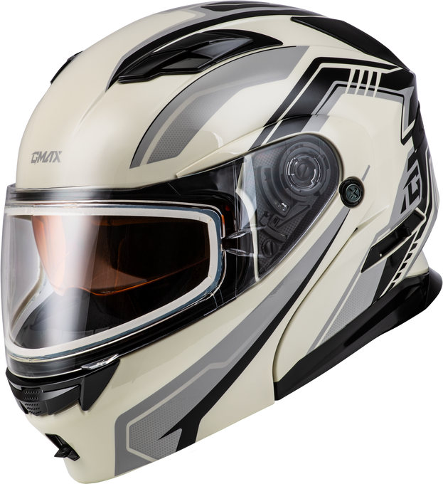 MD-01S TRANSISTOR SNOW HELMET WHITE/GREY/BLACK 2X