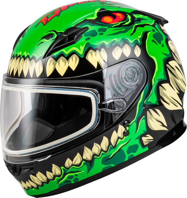 YOUTH GM-49Y DRAX SNOW HELMET GREEN YL