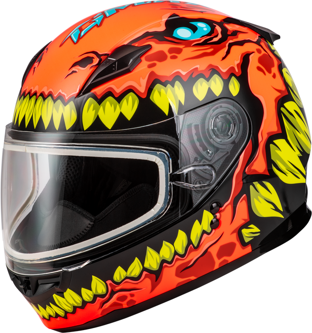 YOUTH GM-49Y DRAX SNOW HELMET ORANGE YL
