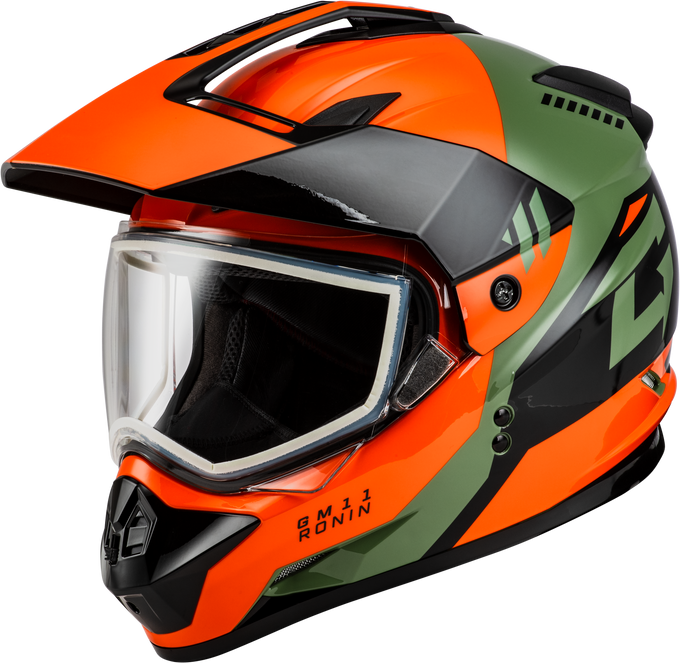 GM-11 RONIN HELMET ORANGE/GREY/BLACK 2X GM-11 RONIN HELMET ORANGE/GREY/BLACK 2X