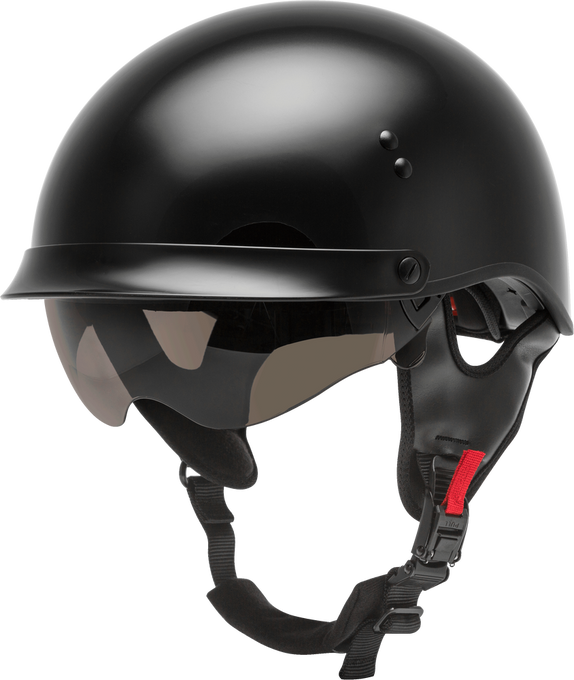 HH-65 Half Helmet Full Dressed Black 2X